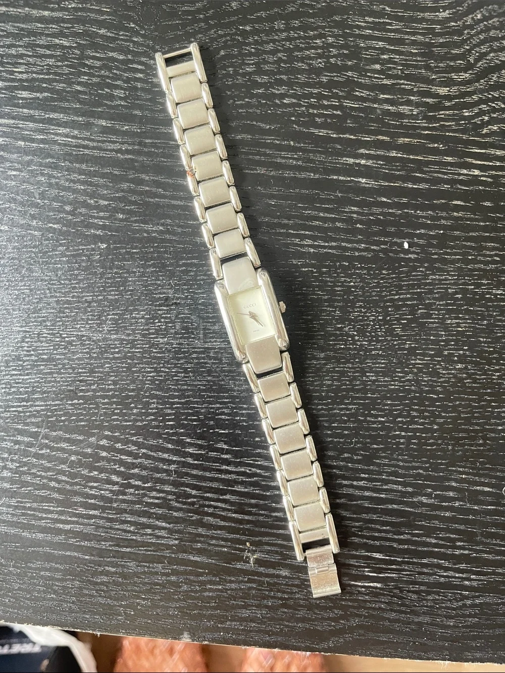 Gucci vintage  Silver Womens Rectangular Bracelet Watch